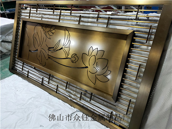 新中式浮雕金属牌匾壁画 融合传统与现代的金属艺术